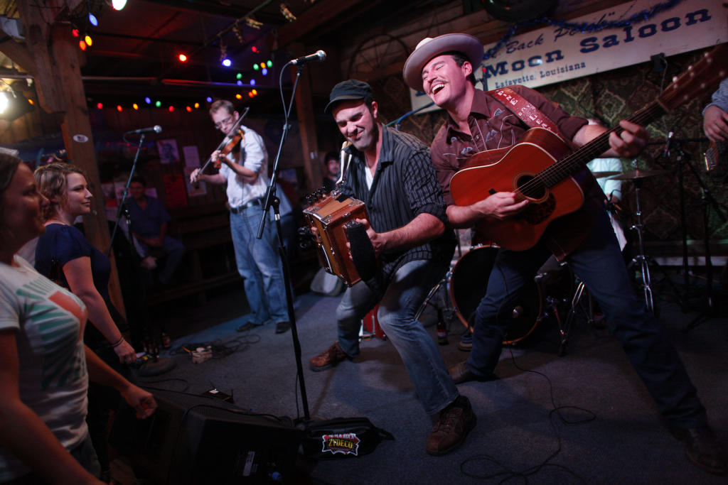 The Pine Leaf Boys at the Blue Moon Saloon in Lafayette Louisiana