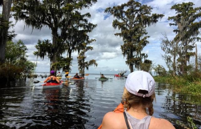 Kayaking on Lake Maurepas