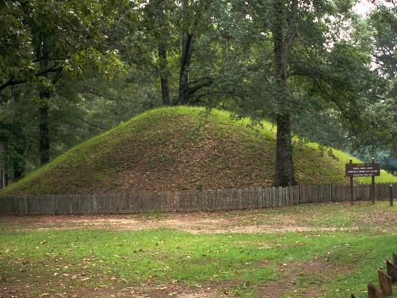 One of the mounds at Marksville State Historic Site
