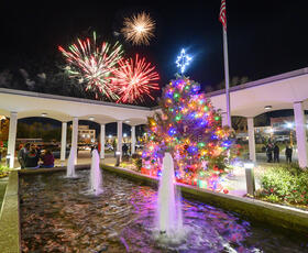 Minden's display for Holiday Trail of Lights.