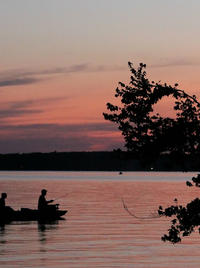 sunset fishing